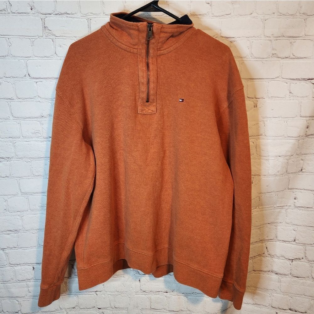 Men's Tommy Hilfiger zip-up fleece sweater, size XL